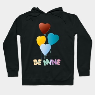 Be Mine with floating love balloons Hoodie